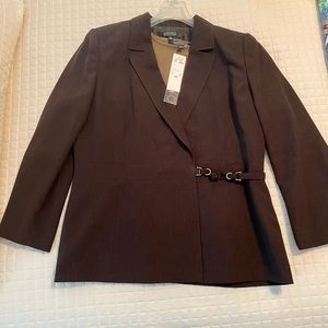 NWT- Kasper 3 piece Brown Suit - Size 18